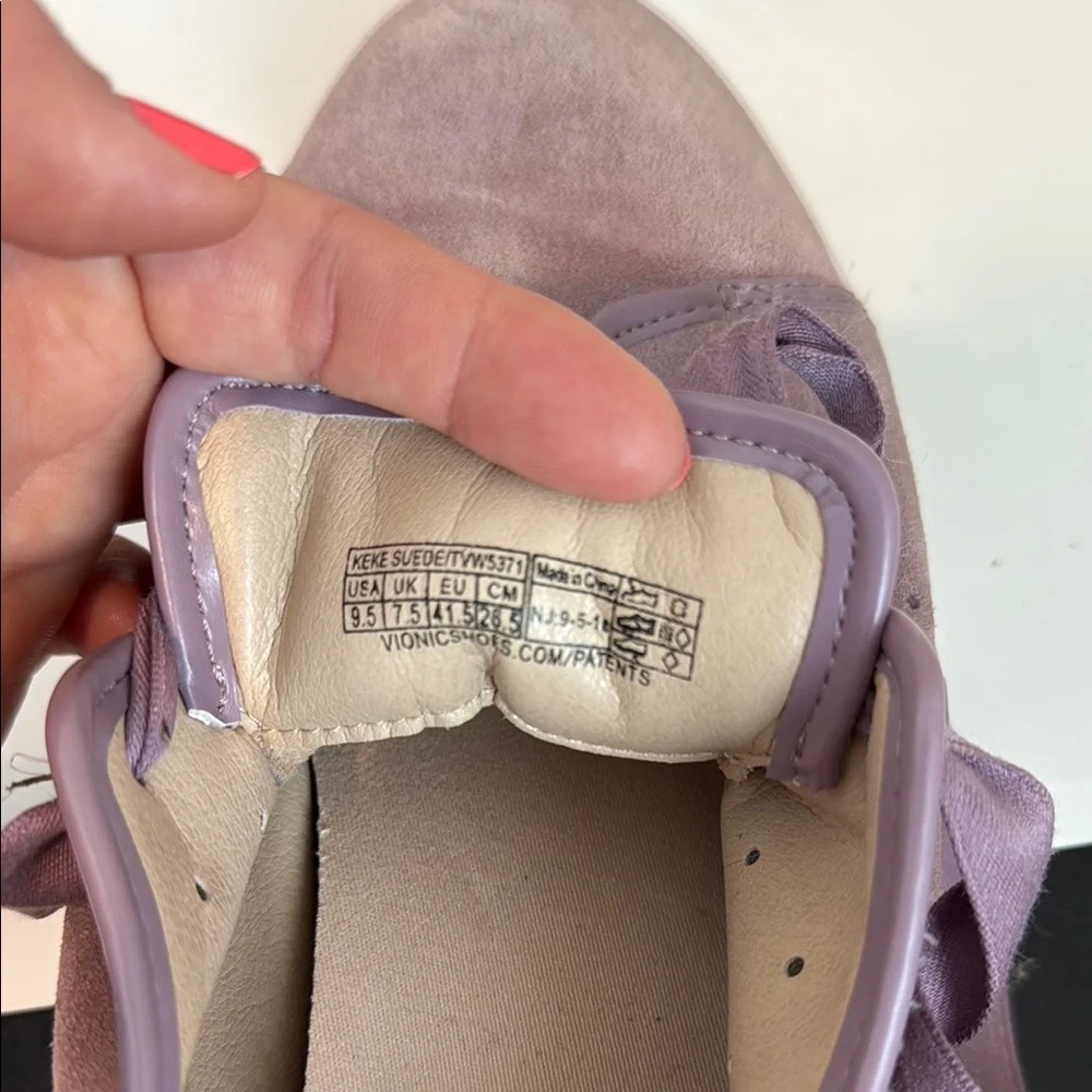 VIONIC | Keke Arch Support Fashion Sneakers | Mauve Suede | 9.5